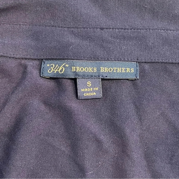 Brooks Brothers Navy Snap Front Jersey Shirt Dress Size Small - Picture 5 of 7